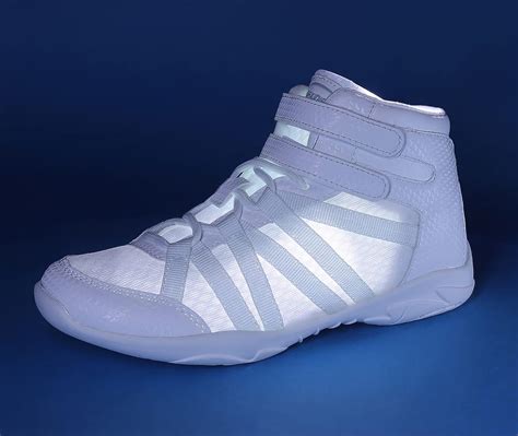 white kids cheer shoes.